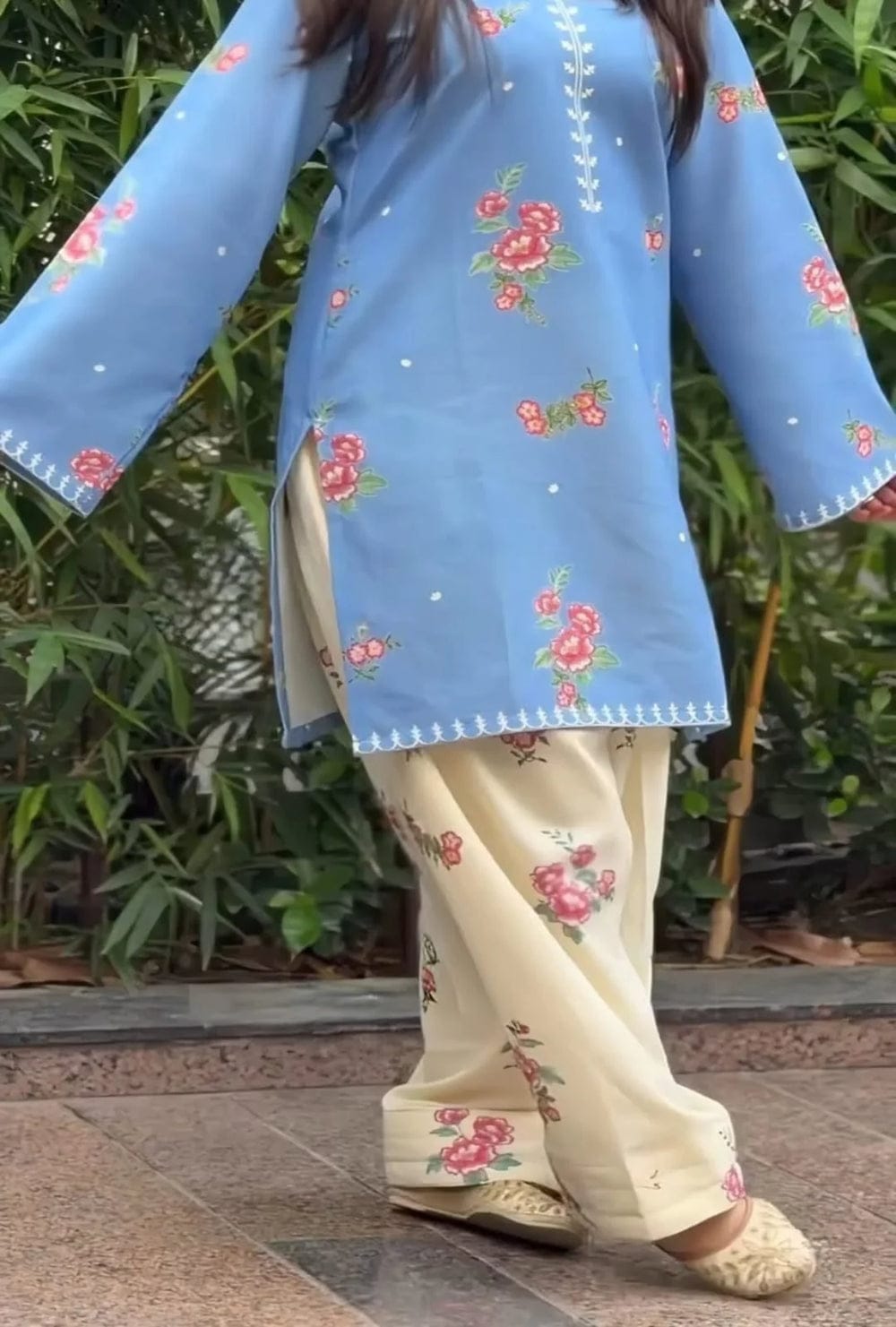 Floral Printed Premium Lawn 2-Piece Co-Ord Set