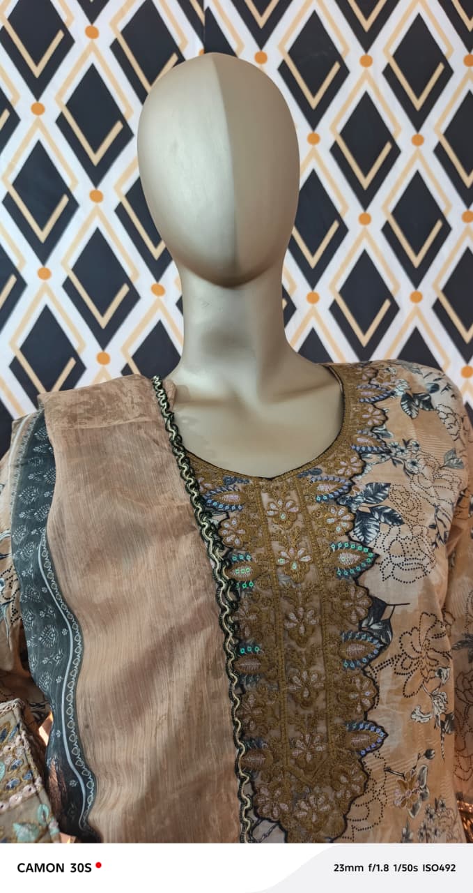 Riwaayat - Beige 3 Piece