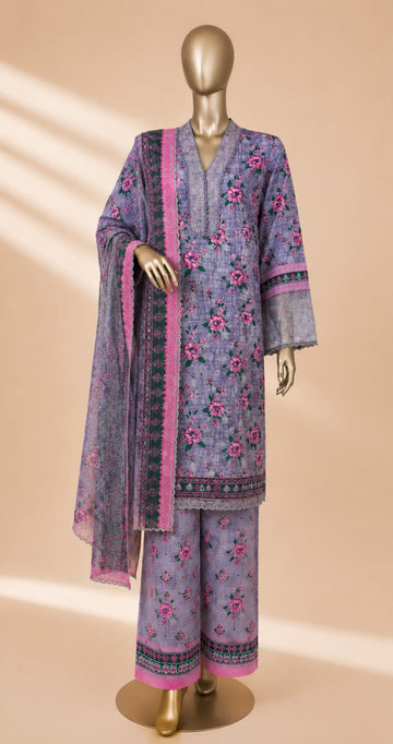 Riwaayat - Levender grey 3 Piece