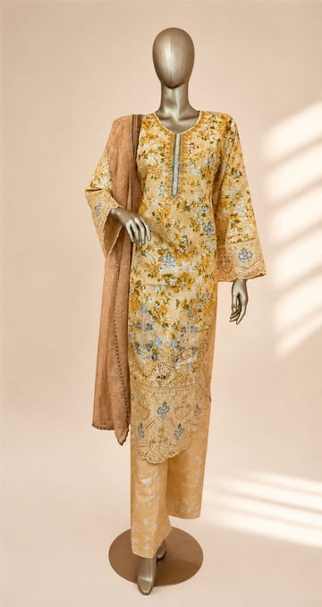 Riwaayat - Mustard 3 Piece